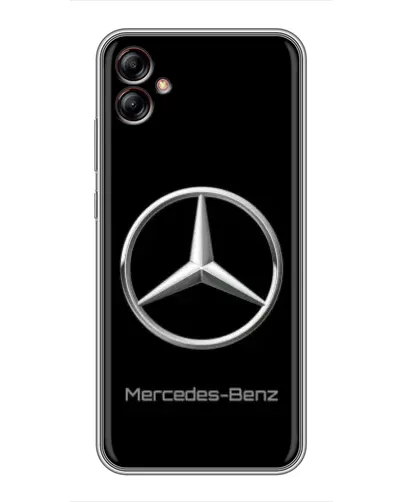 Чехол для Samsung Galaxy A04e (A042) с картинкой «Mercedes Silver Logo»