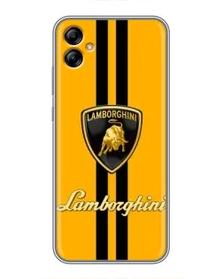 Чохол для Samsung Galaxy A04e (A042) з картинкою «Lamborghini Stripe жовтий»