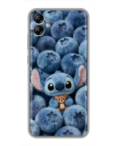 Чехол для Samsung Galaxy A04e (A042) с картинкой «Стич и голубика» Чехол для Samsung Galaxy A04e (A042) с картинкой «Стич и голубика»
