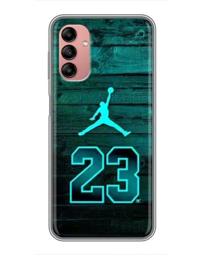 Чохол для Samsung Galaxy A04s з картинкою «Jordan Cyan 23»