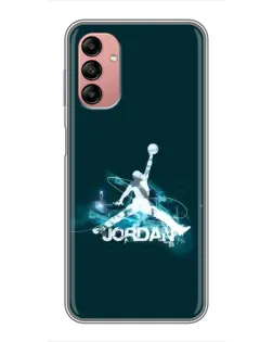 Чехол для Samsung Galaxy A04s с картинкой «Jordan Blue Fire» Чехол для Samsung Galaxy A04s с картинкой «Jordan Blue Fire»