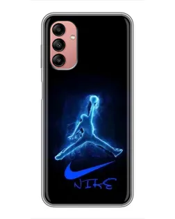 Чехол для Samsung Galaxy A04s с картинкой «Jordan Neon Blue» Чехол для Samsung Galaxy A04s с картинкой «Jordan Neon Blue»