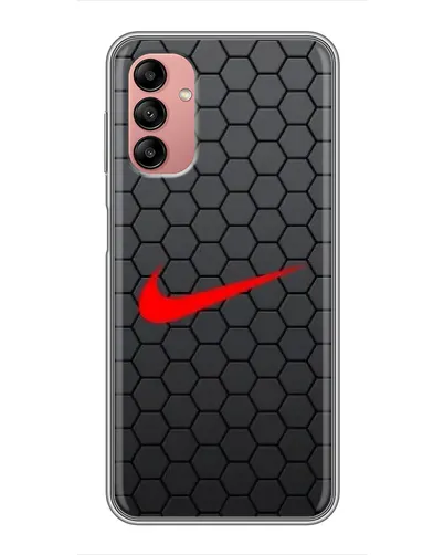 Чохол для Samsung Galaxy A04s з картинкою «Nike — карбонова сітка»