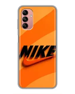 Чохол для Samsung Galaxy A04s з картинкою «Помаранчевий драйв Nike»