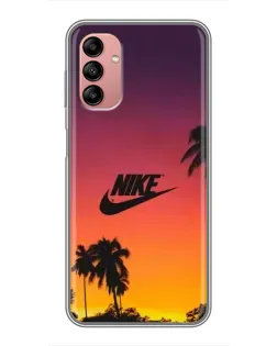 Чохол для Samsung Galaxy A04s з картинкою «Nike на заході сонця»