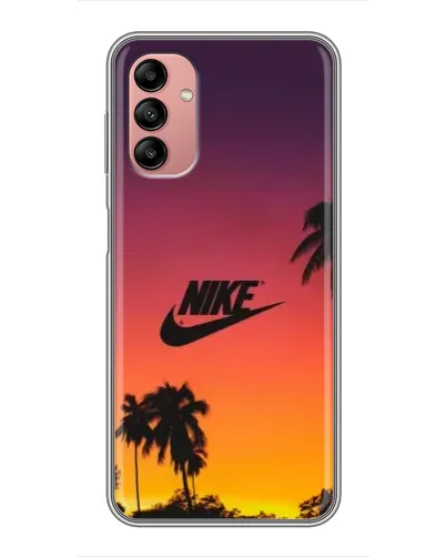 Чохол для Samsung Galaxy A04s з картинкою «Nike на заході сонця»