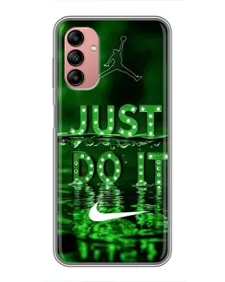 Чохол для Samsung Galaxy A04s з картинкою «Зелений неоновий Nike»