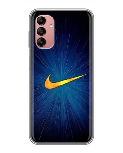 Чохол для Samsung Galaxy A04s з картинкою «Синій пульс Nike»