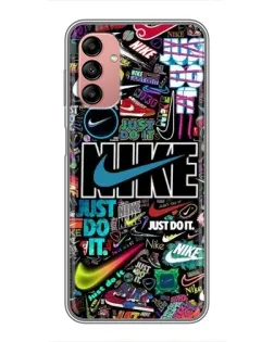 Чохол для Samsung Galaxy A04s з картинкою «Яскравий колаж Nike»