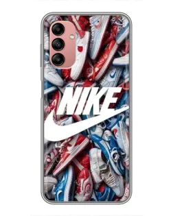 Чохол для Samsung Galaxy A04s з картинкою «Космічний Nike Blue»