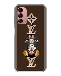 Чохол для Samsung Galaxy A04s з картинкою «LV та Міккі Маус»