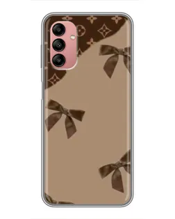 Чохол для Samsung Galaxy A04s з картинкою «LV — кавовий атлас»
