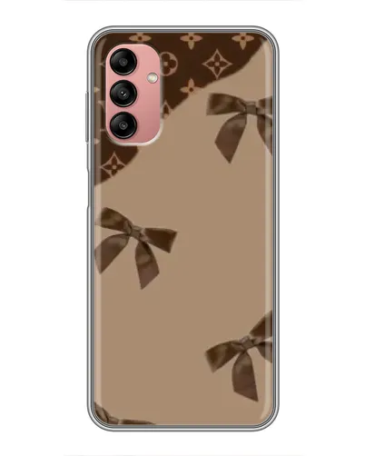 Чохол для Samsung Galaxy A04s з картинкою «LV — кавовий атлас»