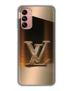 Чохол для Samsung Galaxy A04s з картинкою «LV — золоте сяйво»