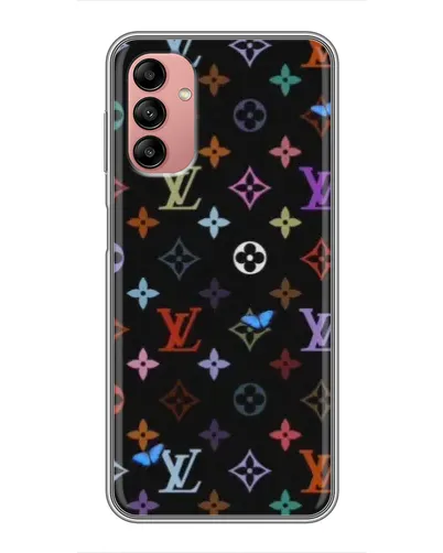 Чохол для Samsung Galaxy A04s з картинкою «Кольорова монограма LV»