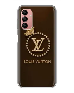 Чохол для Samsung Galaxy A04s з картинкою «LV — золота печатка»