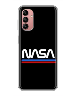 Чохол для Samsung Galaxy A04s з картинкою «NASA — класика Red Blue»