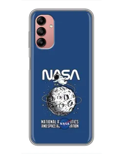 Чохол для Samsung Galaxy A04s з картинкою «NASA — місячна місія»
