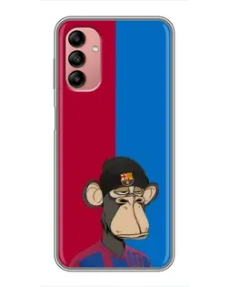 Чохол для Samsung Galaxy A04s з картинкою «Bored Ape — фанат Барси»