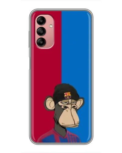 Чохол для Samsung Galaxy A04s з картинкою «Bored Ape — фанат Барси»
