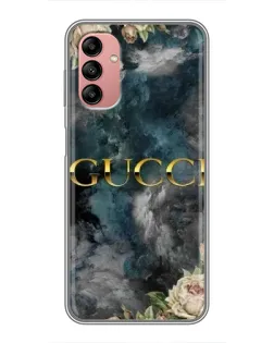Чехол для Samsung Galaxy A04s с картинкой «Абстрактные цветы Gucci»