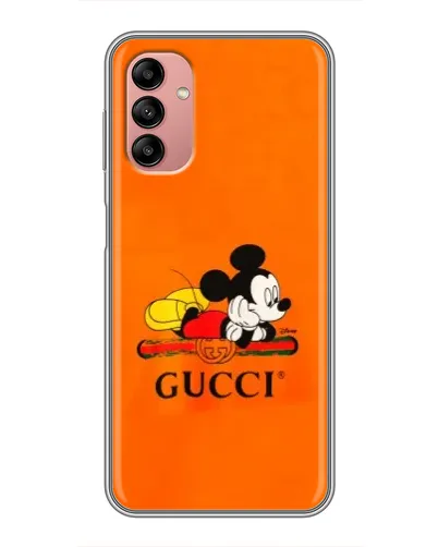 Чохол для Samsung Galaxy A04s з картинкою «Міккі Маус Gucci — помаранч»
