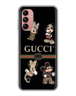 Чехол для Samsung Galaxy A04s с картинкой «Gucci — герои Disney и монограмма»