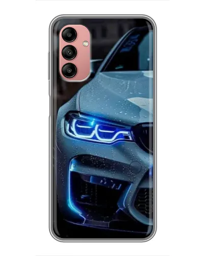Чохол для Samsung Galaxy A04s з картинкою «Погляд BMW з синіми фарами»