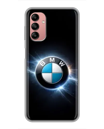 Чохол для Samsung Galaxy A04s з картинкою «BMW — неонове сяйво»