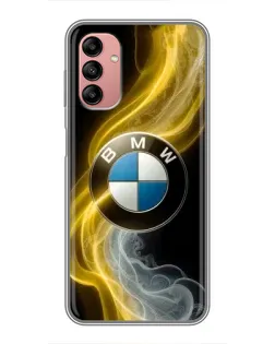Чохол для Samsung Galaxy A04s з картинкою «Золотистий дим BMW»