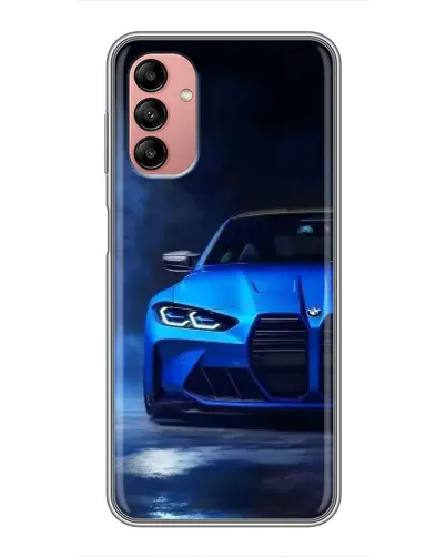 Чохол для Samsung Galaxy A04s з картинкою «Блакитна BMW M4»