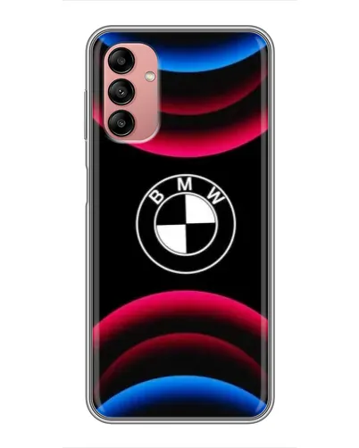 Чохол для Samsung Galaxy A04s з картинкою «Логотип BMW та неонові дуги»
