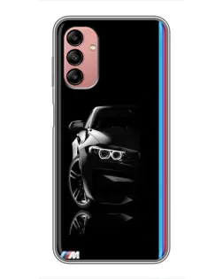 Чохол для Samsung Galaxy A04s з картинкою «Силует BMW в темряві»