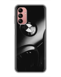 Чохол для Samsung Galaxy A04s з картинкою «Емблема BMW — макро»