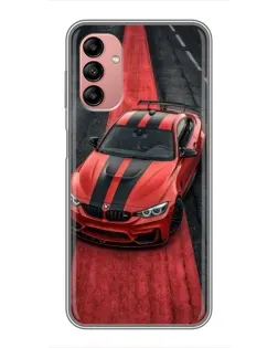 Чохол для Samsung Galaxy A04s з картинкою «BMW на червоній доріжці»