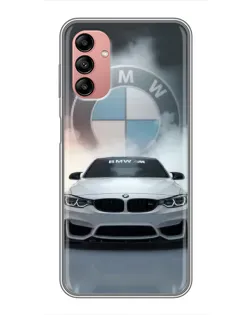 Чохол для Samsung Galaxy A04s з картинкою «BMW в білому диму»