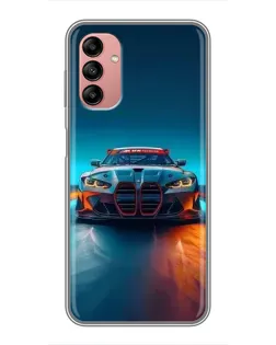 Чохол для Samsung Galaxy A04s з картинкою «BMW — вогні неону»
