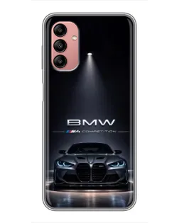 Чохол для Samsung Galaxy A04s з картинкою «BMW крізь нічне місто»