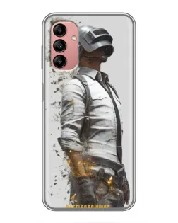 Чохол для Samsung Galaxy A04s з картинкою «PUBG — боєць у пилу»