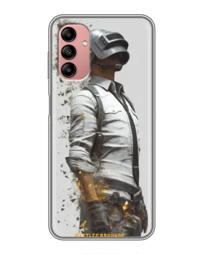 Чохол для Samsung Galaxy A04s з картинкою «PUBG — боєць у пилу»