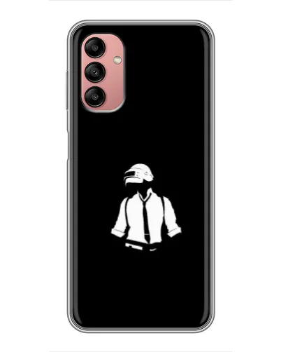 Чохол для Samsung Galaxy A04s з картинкою «PUBG — білий шолом»