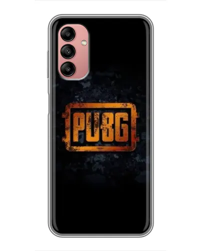 Чохол для Samsung Galaxy A04s з картинкою «PUBG — золотий логотип»