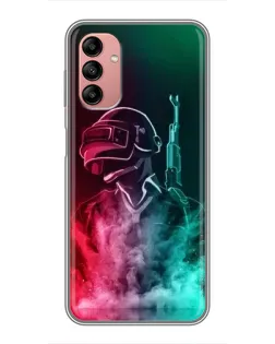 Чохол для Samsung Galaxy A04s з картинкою «PUBG — вогняний воїн»