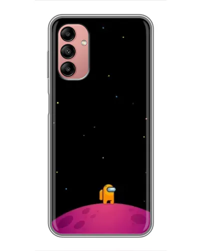 Чохол для Samsung Galaxy A04s з картинкою «Самотній герой на планеті»