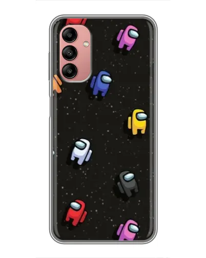 Чохол для Samsung Galaxy A04s з картинкою «Космічний патерн Among Us»