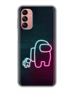 Чохол для Samsung Galaxy A04s з картинкою «Among Us неон-арт»