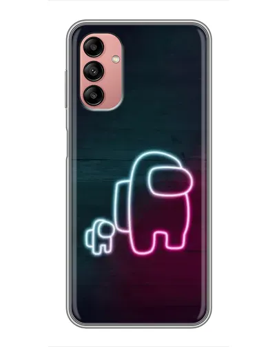 Чохол для Samsung Galaxy A04s з картинкою «Among Us неон-арт»
