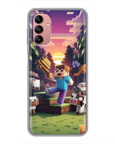 Чехол для Samsung Galaxy A04s с картинкой «Стив на ферме» Чехол для Samsung Galaxy A04s с картинкой «Стив на ферме»
