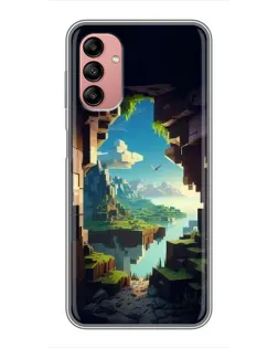 Чехол для Samsung Galaxy A04s с картинкой «Вид из пещеры»
