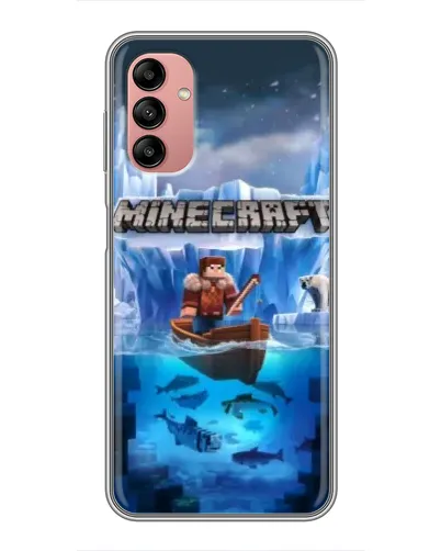 Чехол для Samsung Galaxy A04s с картинкой «Minecraft ледяной мир» Чехол для Samsung Galaxy A04s с картинкой «Minecraft ледяной мир»